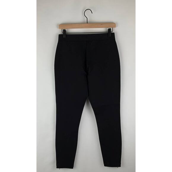 J. Crew Black Pixie Pant With Leather Stripe And Ankle Zipper. Women's Size 6 - Picture 10 of 10
